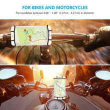 Load image into Gallery viewer, phone mount for handlebars motorcycle or bike
