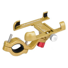 Load image into Gallery viewer, universal bike cell phone accessory mount iphone holder gold
