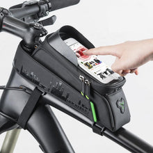 Load image into Gallery viewer, bicycle accessories bike cell phone storage bag touchscreen iphone android
