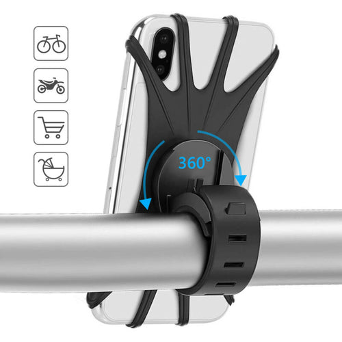 silicone bike phone mount handlebar
